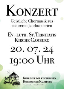 Konzert in Camburg